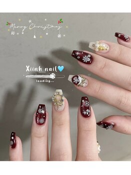 シン(XIINH)/クリスマスネイル