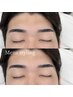 【40日以内☆濃さ・毛量すっきり♪mayu担当】メンズ眉wax＋間引き