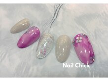 ネイルチックコウベ 銀天街店(Nail Chick kobe)/ホロフラワーネイル