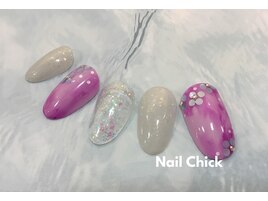 ホロフラワーネイル