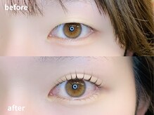 オアラテ 仙台店(or LATTe)/上下まつげパーマ before→after