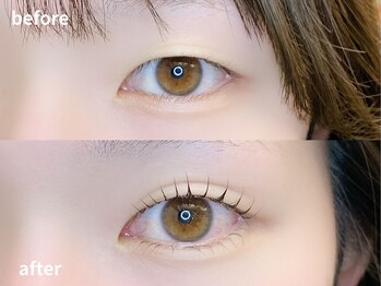 オアラテ 仙台店(or LATTe)/上下まつげパーマ before→after