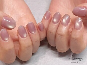 春のマグネットネイル