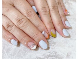 ～涼しげうねうねネイル～