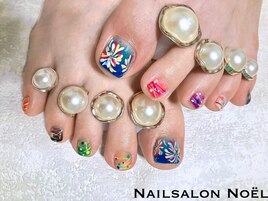 花火&ヨーヨーネイル