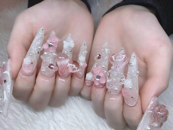 ベティネイル アイラッシュ(Betty Nail)/クリアハートネイル スカルプ