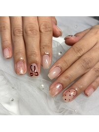 １月福袋ネイルリボンアート