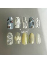 ソーネイル(Soo.nail)/4月定額ネイルシンプルデザイン