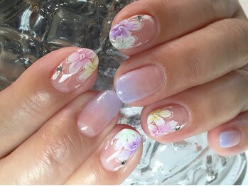 ネイル サロン コービーズ(nail salon COBES)/カラフルフラワー☆