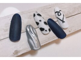 マットホワイトネイビー