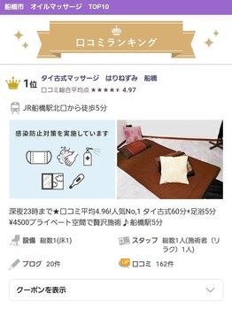 タイ古式マッサージ はりねずみ 船橋/アロマオイルでリラックス♪