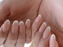 モグネイル(Mogunail)/ガラスフレンチネイル