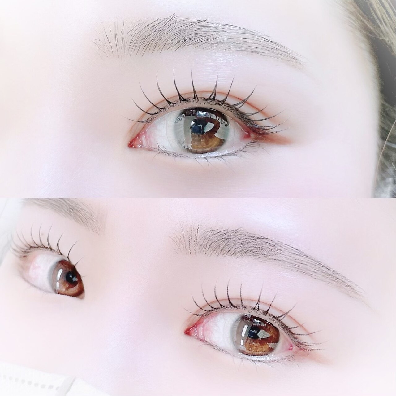 【まつげパーマ】+【アイブロウWax】　\8400