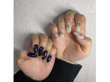 ミントリーフ バイ リート(Mint leaf by Reat)/ネイビー×癖