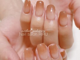 ダブルグラデーションネイル