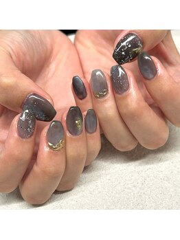 フィール(Feel)/黒ニュアンスネイル