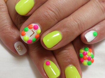 ネイルネイル 南森町店(nailnail)/元気一杯ネオンネイル♪