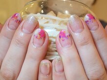 ネイルズ ララ(nails Lala)/押し花ネイル。