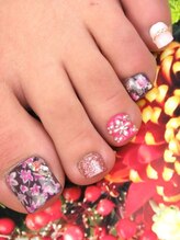 カラーズ 浜松店(colors)/和と洋×女の子ピンクネイル♪