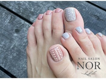 ノア 高槻店(NOR)/【FOOT】親指アート2本¥7000