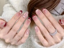 トゥートゥー(TOUTOU)/ドットxゴールドx赤フレンチ