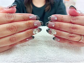 ネイルサロン ティプレシャス(T Precious)/レオパードフレンチネイル☆