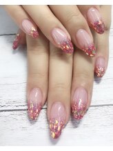 リラネイルサロン/ワンカラー/ラメグラ3500