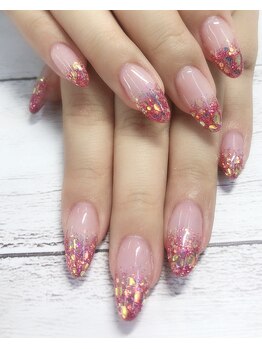 リラネイルサロン/ワンカラー/ラメグラ3500