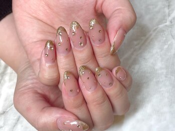 サニーデイズ ネイルアンドビューティー 曙橋店(SunnyDays Nail&Beauty)/ラメフレンチ