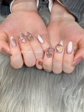 ピンクシュガーネイル(pink sugar nail)/Xmasもうるかわで！