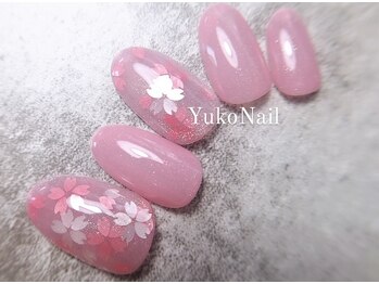 ユコネイル 茨木(Yuko Nail)/ピンク/桜/ホログラム