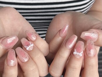 ひまりネイル(ひまりnail)/チークネイル/ワンホンネイル