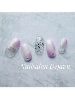 紫陽花ネイル