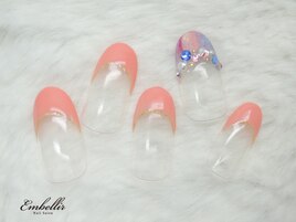 (458)カラフルフレンチネイル