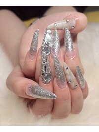 シルバーラメ＆パーツ