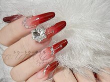 トゥートゥー(TOUTOU)/雪xボルドーカラーグラ