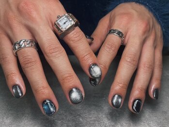 オムネイル 渋谷(HOMME NAIL)/マグネットネイル ¥7.100