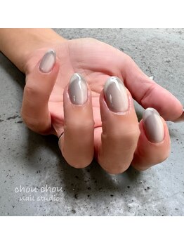 ネイルアンドアイラッシュスタジオ シュシュ(chouchou)/オンブレフレンチ♪陰影・・濃淡