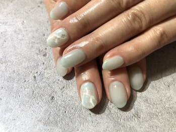 大理石風ネイル