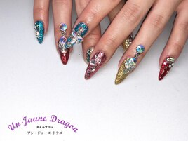 【ロングネイル】カラフルネイル