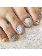 リルガーデン 新宿南口(Lil' Garden)/【FOOT】オーロラ大理石×夏nail