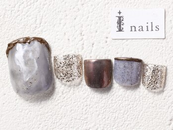 アイネイルズ 渋谷店(I nails)/ダスティブル―フット￥9480