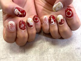 クリスマスネイル