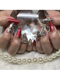 ゴージャスな秋ネイル