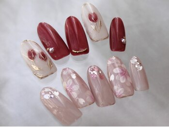 ルナ ネイル(LUNA NAIL)の写真/365日貴女の指先を彩る洗練されたデザイン。上品シンプル～華やか系まで◎高評価口コミ多数の上質サロン♪