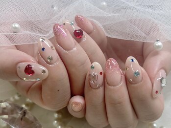 【Ayaka】カラーストーンネイル