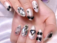 エムズ ネイルサロン(M2)/ホワイトパールワンホンネイル