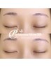 毛流れから変える眉毛パーマ◎（メイクなし）wax脱毛・間引き込み¥6,000→