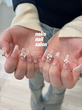 ネコ(Neko)/フレンチ　リボン　パーツ