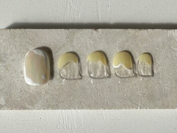 カラ ネイル 中津店(calla nail)/パステルイエロー